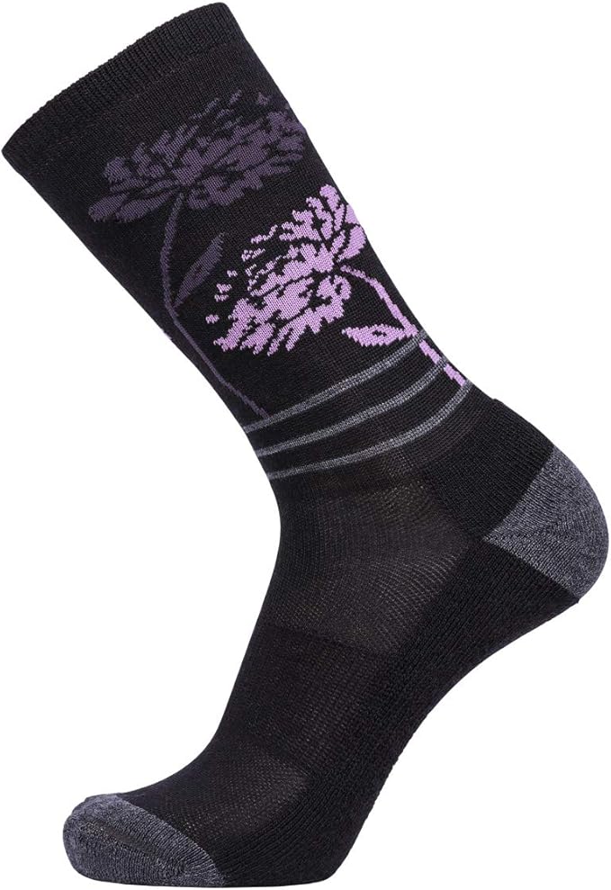 EnerWear 4 Pack Women's Merino Wool Outdoor Hiking Trail Crew Sock