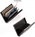 EASTNIGHTS Credit Card Holder Stainless Steel Credit Card Case Metal ID Card Holder RFID Wallets Business Card Holder for Women or Men