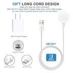 for Apple Watch Charger, 10FT Long iWatch Portable Wireless Fast Magnetic Charging Cable Cord with USB Wall Charger Adapter Block Plug Compatible with Apple Watch Series 10/Ultra/9/8/7/SE/6/5/4/3/2/1