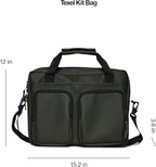RAINS Texel Tech Bag - Green Waterproof Water Resistant Water Repellent Laptop Bag Unisex Commuter Travel Case 15" Computer Sleeve Tech Organizer - 2 Year Warranty
