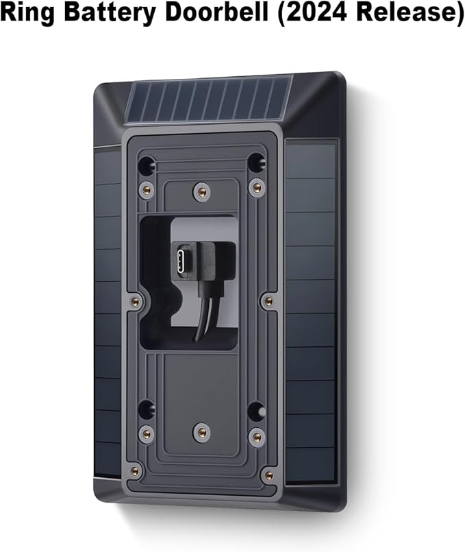 The Fansoun Ring Solar Charger Battery Doorbell Is Only Compatible With Battery Doorbells (USB-C Port) Waterproof Continuous Solar Panels And Is Not Suitable for Micro USB or Other Plug Type Doorbells