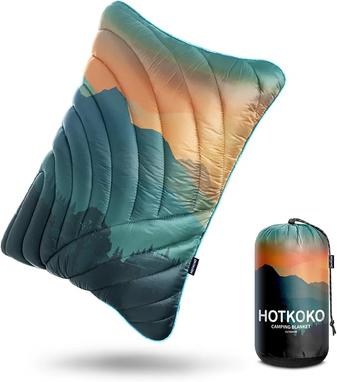 Camping Pillow,Supportive Compressible Travel Pillow Large Size Lightweight Camp Pillow with Storage Bag for Camping,Hiking,Backpacking,Airplane