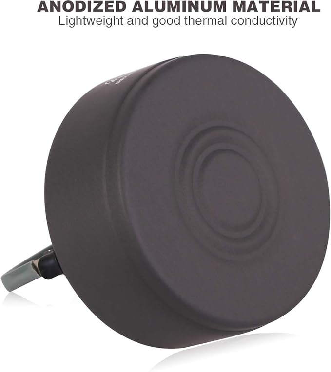 REDCAMP 0.9L Small Outdoor Camping Kettle, Aluminum Water Pot with Carrying Bag, Compact Lightweight Tea Kettle