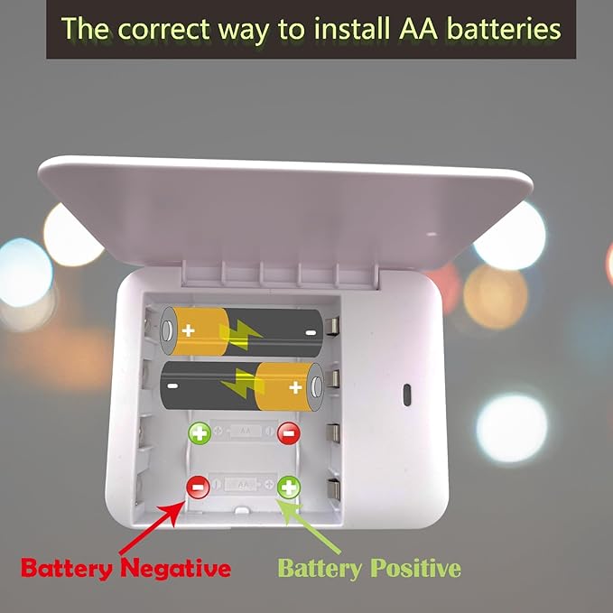 Battery Operated Phone Charger Emergency|USB Battery Powered Power Bank Portable 4 AA Batteries Powered Outlet (White)