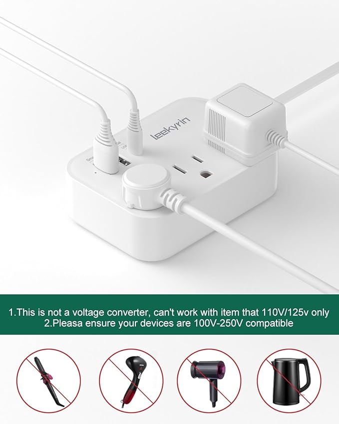Australia Power Plug Adapter, New Zealand Power Adapter with 3 Outlets 3 USB Charging Ports (1 USB C), Type I Travel Plug for US to New Zealand China Argentina Fiji AU