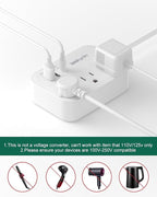 Australia Power Plug Adapter, New Zealand Power Adapter with 3 Outlets 3 USB Charging Ports (1 USB C), Type I Travel Plug for US to New Zealand China Argentina Fiji AU