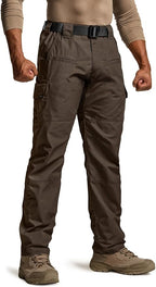 CQR Men's Tactical Pants, Water Resistant Ripstop Cargo Pants, Lightweight EDC Work Hiking Pants, Outdoor Apparel