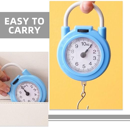 2pcs Portable Digital Hanging Luggage Scale with Hook, Mini Handheld Electronic Spring Scale for Travel Suitcase, High-Precision Small Weight Measurement Tool