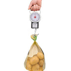 Lurrose Portable Mini Spring Fish Luggage Scale 35kg Hanging Weighing Scale Handheld Travel Bag Weight Measurement Tool