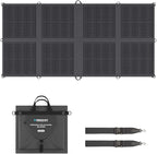 Renogy 200 Watt Solar Panel Blanket, N-Type Portable Foldable Solar Panels, 25% High Efficiency Lightweight 8-Fold Space-Save, QC3.0 USB-A&Type-C Output, For Camping, RV, SUV, Marine, Off-Grid Outdoor