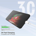 3-Pack [1FT+3.3FT+6.6FT] 60W USB C to USB C Cable, Type C Fast Charging Cable for iPhone Air 17 16e 16 15 Pro Plus Pro Max，for Galaxy S25/S24, for iPad Pro/Air/mini, for MacBook Pro/Air and More