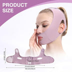 Anti-Snoring Chin Support for Better Sleep，Face Lifting Strap for Sleeping & Snoring Relief, Chin Strap for Double Chin Reduction & Jawline Contouring, Adjustable Breathable V-Line Shaping Belt