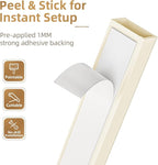 Delamu Beige Cord Hider, 85in Cord Covers for 2-3 Wires on Wall, Self-Adhesive Cable Hider, Wire Hiders Wire Covers for TV Cords on Wall, Easy Mount Cable Cover Raceway Kit, W0.95 H0.55in, Beige
