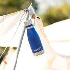 17 oz Stainless Steel Water Bottles-Insulated Water Bottle-Sports Water Bottle for School Double Walled Vacuum Cola Shape-Leak Proof Sport Water Bottle(Navy)