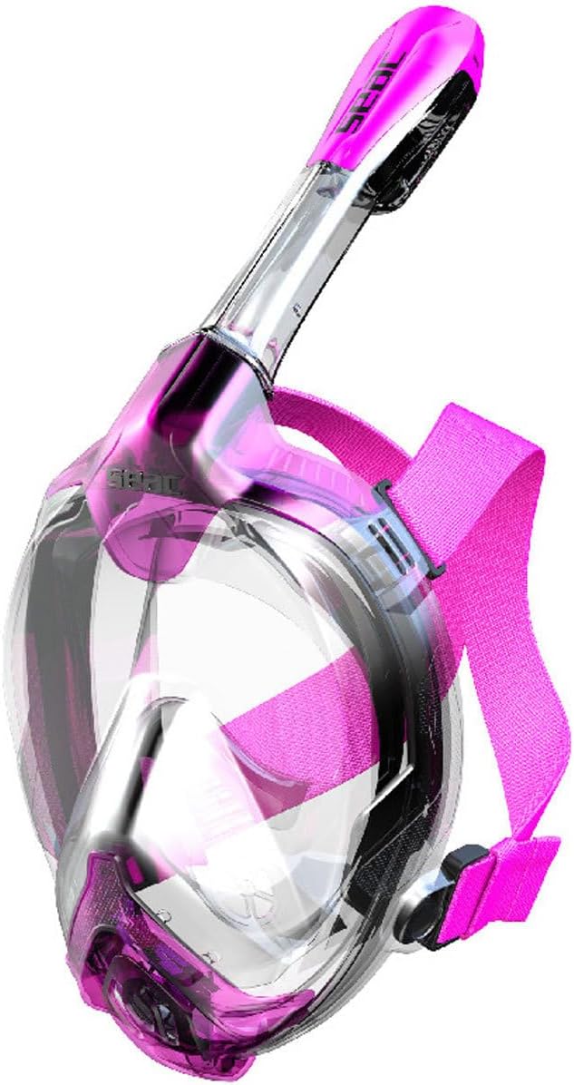 SEAC Libera, Full Face Snorkeling Mask, Hypoallergenic Silicone, Quick Release, EN136:2000 Certified, 4 Sizes