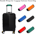 2 Pack Luggage Handle Wraps for Suitcase, Bright Color Comfort Soft Handle Covers (Green)