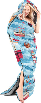 CVHOUSE Camping Sleeping Bags,3 Season Warm & Cool Weather,Lightweight,Waterproof Sleeping Bags for Adults & Kids,Traveling,and Outdoors,Camping Gear Equipment