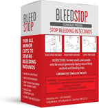 BleedStop™ First Aid Powder for Blood Clotting, Trauma Kit, Blood Thinner Patients, Camping Safety, and Survival Equipment for Moderate to Severe Bleeding Wounds or Nosebleeds 5 Pack 15g