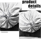 10 Pack Dust Bags for Purses and Handbags, Silk Dust Cover Storage Bag with Drawstring Travel Storage Pouch for Handbag Purse Shoes Boots (Black, 19.6 × 15.7 in)