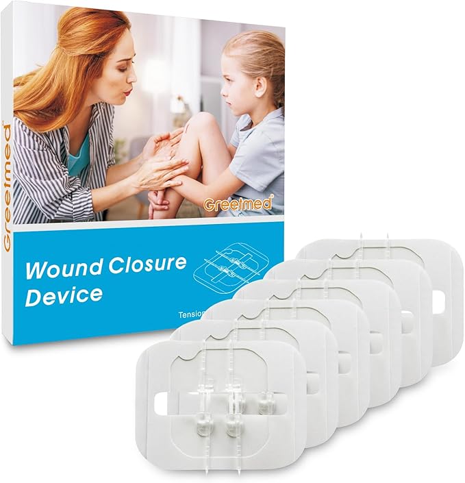 Emergency Wound Closure Strips 6 Pcs Zip Stitch for Wound Care Laceration Closure Kit Zipstitch Bandages Quick Clot Repair Wounds Without Stitches