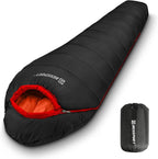 Bessport Mummy Sleeping Bag | 15-45 ℉ Extreme 3-4 Season Sleeping Bag for Adults Cold Weather– Warm and Washable, for Hiking Traveling & Outdoor Activities