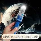 2PCS 2025 Upgraded Marine Flares Coast Guard Approved Ocean, Waterproof Marine Flares Coast Guard Approved, LED Marine Emergency Signals Fishing Boat Safety Kit, Life Raft (Blue)