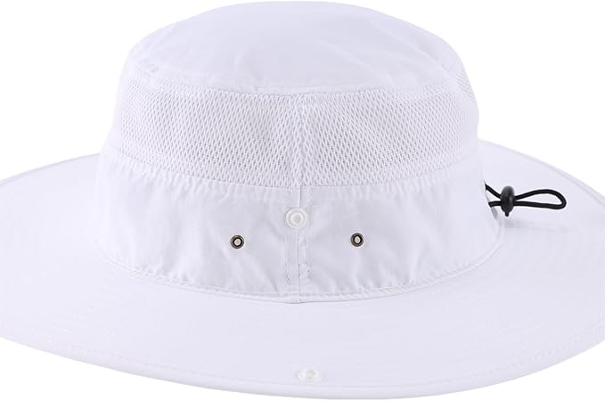 Connectyle Wide Brim Sun Hat for Men Breathable Cowboy Boonie Hat UPF 50+ Sun Protection Bucket Hat for Fishing Hiking