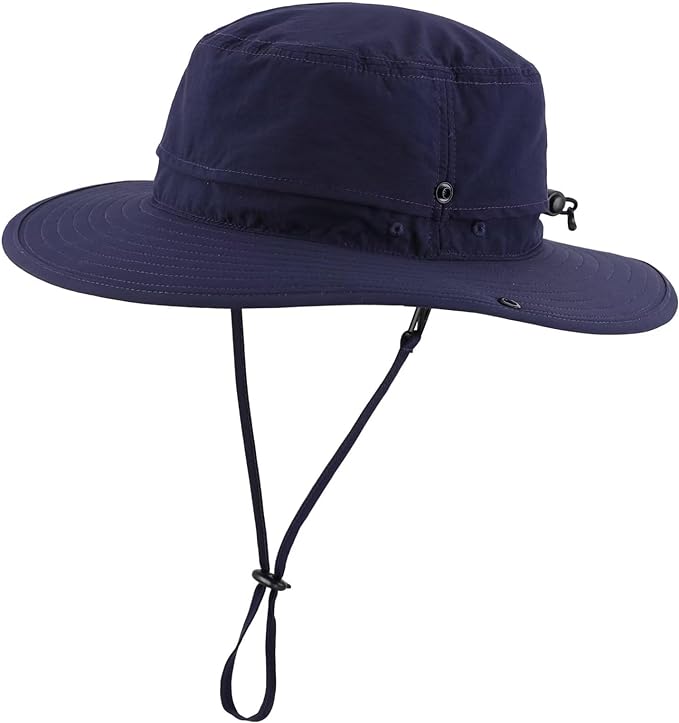 Connectyle Sun Hat for Men Women Outdoor UV Protection Safari Hat for Fishing Hiking Gardening Breathable Cowboy Hat UPF50