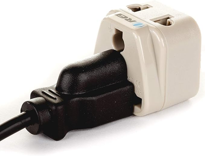 OREI Type J Adapter – Switzerland Travel Plug Adapter – US to Switzerland Plug Adapter – CE Certified & RoHS Compliant Type J Converter
