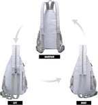 LOVEVOOK Sling Bag for Women Casual Daypack Nylon Crossbody Sling Backpack Travel Shoulder Bag Hiking Daypack