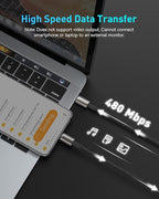 Baseus USB C Cable, 100W PD 5A QC 4.0 Fast Charging USB C to USB C Cable, Zinc Alloy Nylon Braided USB Type C Charger Cable for iPhone 17 16 Pro Plus Pro Max, MacBook, iPad Pro, Samsung S23/S22 (10ft)