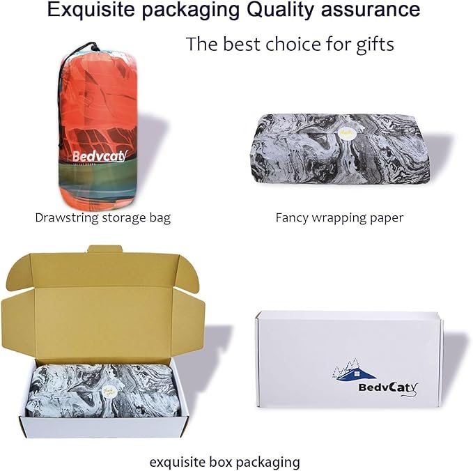 Camping Blanket, Puffy Waterproof Travel Blanket, Warm Cozy Picnic Blanket, for Outdoors, Travel, and Mountain.(Grand Canyon, 78" x 56")