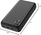 Portable-Charger-Power-Bank - 50000mAh Powerbank PD 30W and QC 4.0 Fast Charging External Battery Pack with USB-C LED 4 Outputs & 2 Inputs Portable Charging for iPhone 15 14 13 pro, Samsung