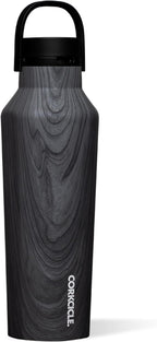 Corkcicle Sport Canteen - Keeps Drinks Cold 25 Hours - Stainless Steel Water Bottle - Triple-Insulated - Spill-Proof - Summer Drinkware Gift - Keeps Drinks Ice Cold - 20 oz - Burnt Wood