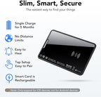 2026 New [Apple MFi Certified] Slim Wallet Tracker Card 0.09in for Apple Find My (iOS Only), GPS Tracker Card (2 Pack) for Airtag Wallet, Wireless Charging, Key Finder and Item Locator for Passport