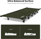 Naturehike GreenWild Camping Cot, Ultralight Folding Backpacking Cot, 60-Second Easy Set-Up, Supports 330lbs, Portable Camping Bed for Adults for Camping Hiking Travel Home