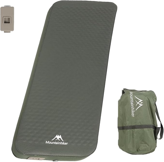 Self Inflating Sleeping Pad with Foam and Electric Pump，Innovative Y-Shaped Telescopic Structure，4.3" Thick Ultraportable Camping Mattress，Outdoor Compact Air Mat for Tent Car（4.2*79*28 inch）