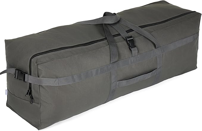 Large Duffel Bag, Waterproof Carry on Weekend Overnight Storage Bag over Luggage for Airline, Travel, Camping, Moving