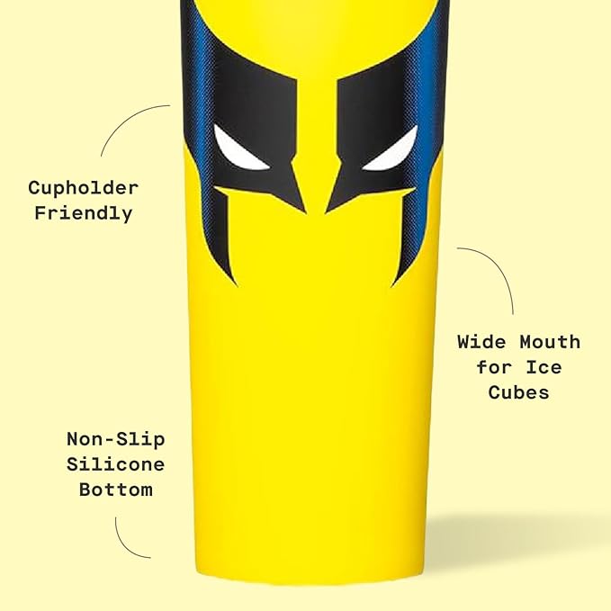 Corkcicle Sport Canteen - Keeps Beverages Cold 25 Hours - Triple Insulated Stainless Steel - Screw-On Lid - Reusable Bottle - Summer Drinkware Gift - Keeps Drinks Ice Cold - 20 oz - Wolverine