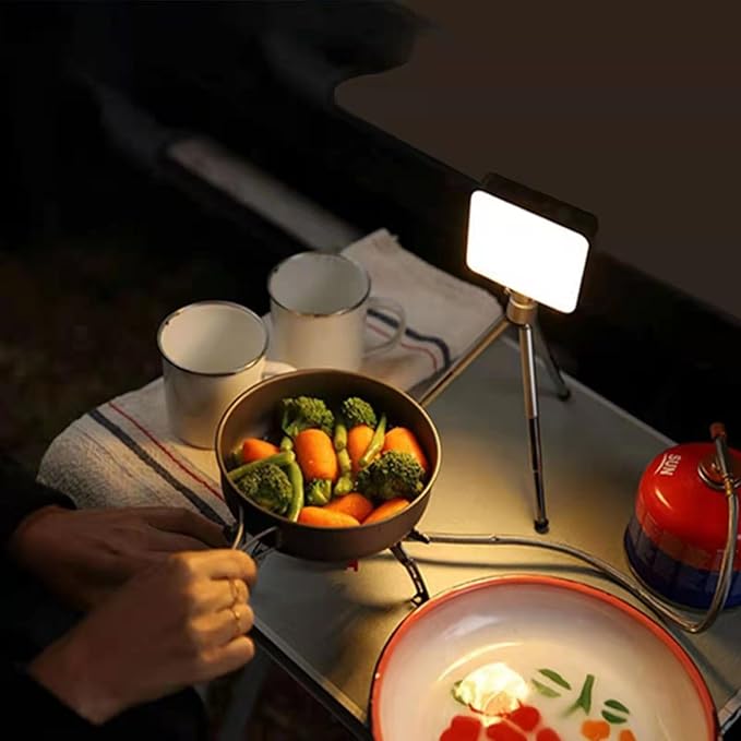 LED Portable Camping Lantern with 4 Lighting Modes, Tent Light for Vendor Booths, IPX4 Waterproof Camping Light, for Power Outages, Emergencies, Outdoors, Car Repairs