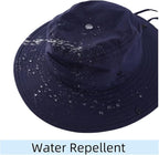 Connectyle Sun Hat for Men Women Outdoor UV Protection Safari Hat for Fishing Hiking Gardening Breathable Cowboy Hat UPF50