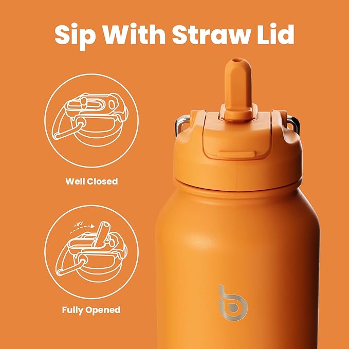 BOTTLE BOTTLE 40 oz sports water bottle stainless steel insulated water bottle with straw and pills holder