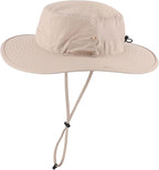 Connectyle Men's Sun Hat UPF 50+ Wide Brim Bucket Hats for Fishing Hiking Gardening Adjustable Boonie Hat Outdoor Safari Hats
