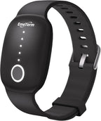 EmeTerm Fashion FDA Cleared Relieve Nausea Electrode Stimulator Morning Sickness Motion Travel Sickness Vomit Relief Rechargeable No Gel Drug Free Wrist Bands Without Side Effects (Jet Black)