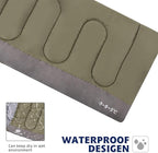 Sleeping Bag for Adults & Kids,Waterproof Lightweight Backpacking Sleeping Bags, Envelope Hooded 3 Season for Camping Hiking Outdoor Travel