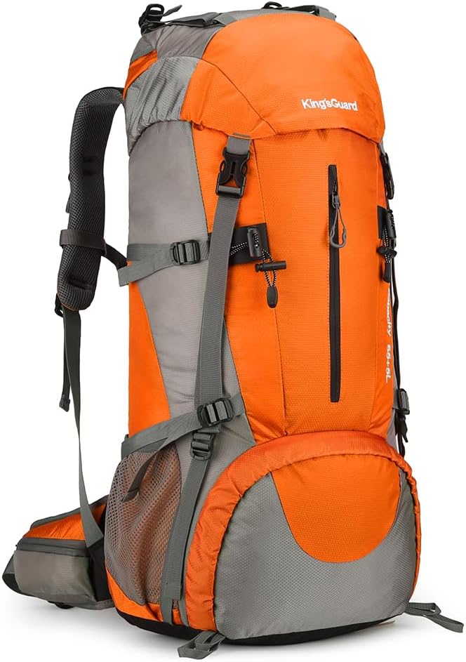 70L Camping Hiking Backpack with Rain Cover Waterproof Backpacking Backpack for Hiking Treeking Climbing Outdoor