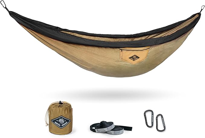 Suparpine II Hammock for Camping with Straps Included (Sand, Double)
