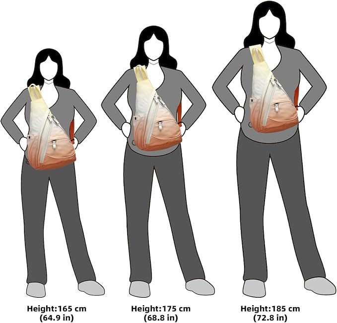 KL928 Canvas Sling Bag - Small Crossbody Backpack Shoulder Casual Daypack Rucksack for Men Women