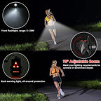 ALOVECO Outdoor Night Running Lights LED Chest Light Back Warning Light with Rechargeable Battery for Camping Hiking Running Jogging Outdoor Adventure (90° Adjustable Beam)