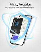 Air Tracker Tag Bluetooth Tracker for Apple Find My, Air Tracker Tag Key Finder Rechargeable (iOS Only) Smart Wallet Tracker Card, Worldwide Tracking for Bags, Passport